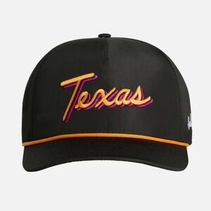 Bad Birdie Texas Adult State Rope Golf Hat Black SnapBack